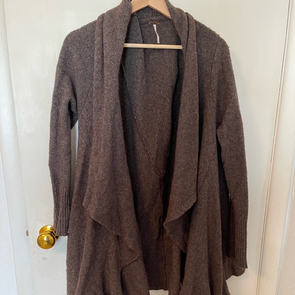 Free People Brown Flowing Sweater